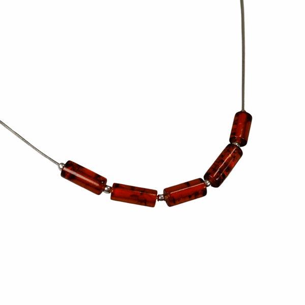 Halsband i konjaksbärnsten - Baltisk bärnstenscollier