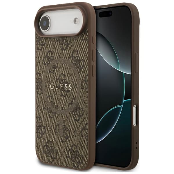 Guess 4G Ring Classic Logo MagSafe-etui til iPhone Air, brunt