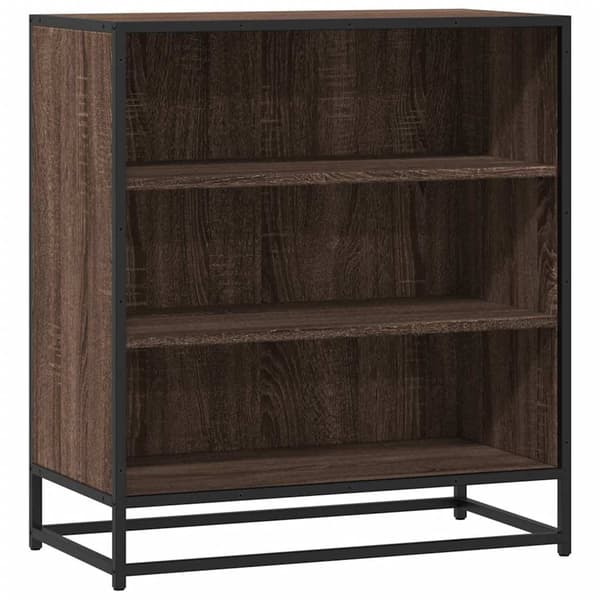 vidaXL skab brunt egetræ 68x35x76 cm træbaseret materiale