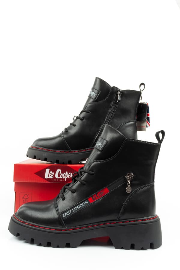 Lee Cooper Læder Sort LCJ-25-01-3754L] årgang 39