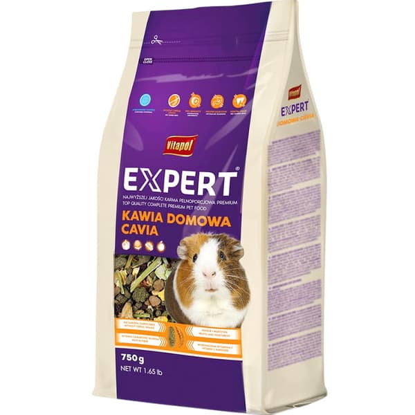 Foder til marsvin og marsvin Vitapol Expert 750g