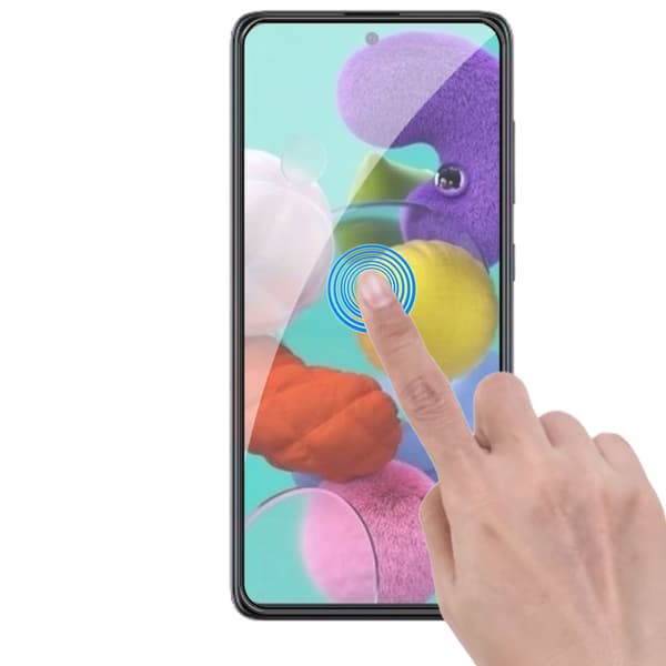 2x Härdat glas för Samsung Galaxy A51 med helskärmstäckning, 5D-glas