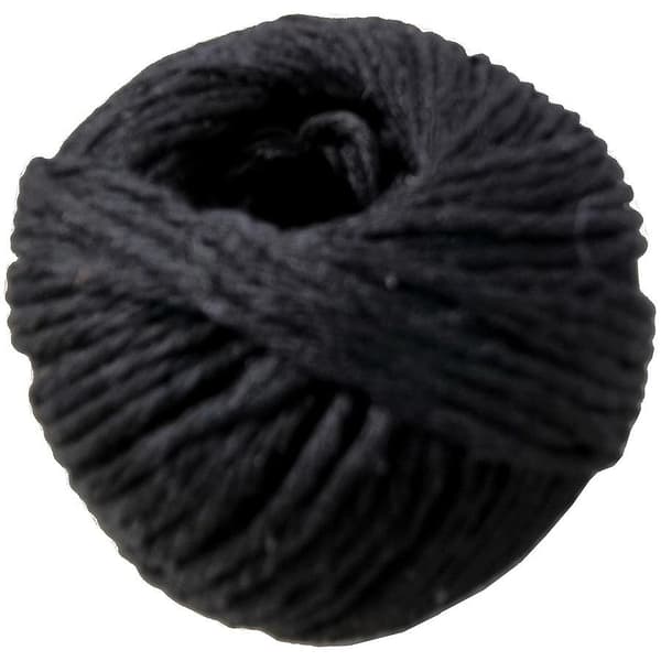 Sort bomuldssnor 1,5 mm x 50 m