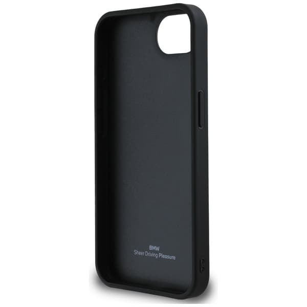 BMW Læderetui med Hot Stamp til iPhone 16e, Sort