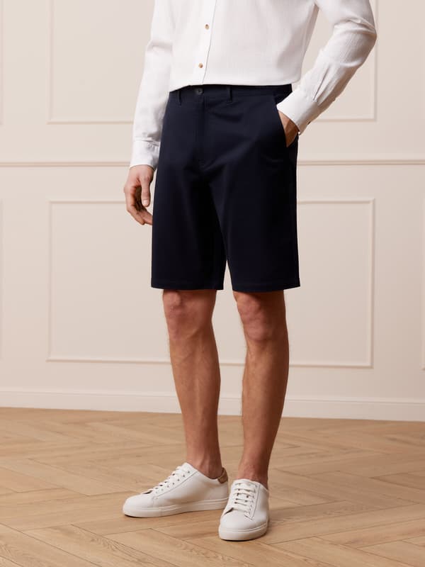 MARINEBLÅ RADFALL SHORTS 36