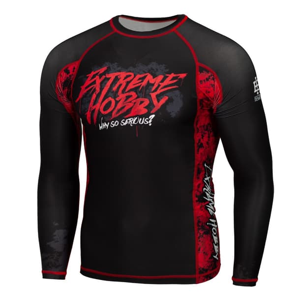 Herre langærmet rashguard WHY SO SERIOUS M SORT