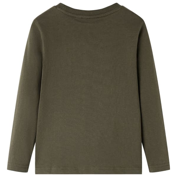 Barn långärmad t-shirt, khaki, 104
