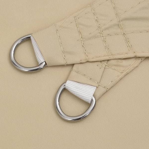 vidaXL Skuggsegel, Beige, 2x2x2 m, 100 % Polyester