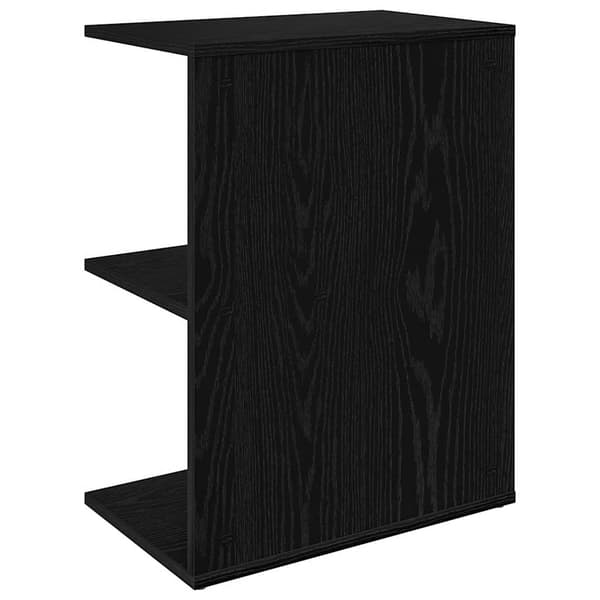 vidaXL sengeborde, sæt med 2, sort, 46,5x29x61 cm