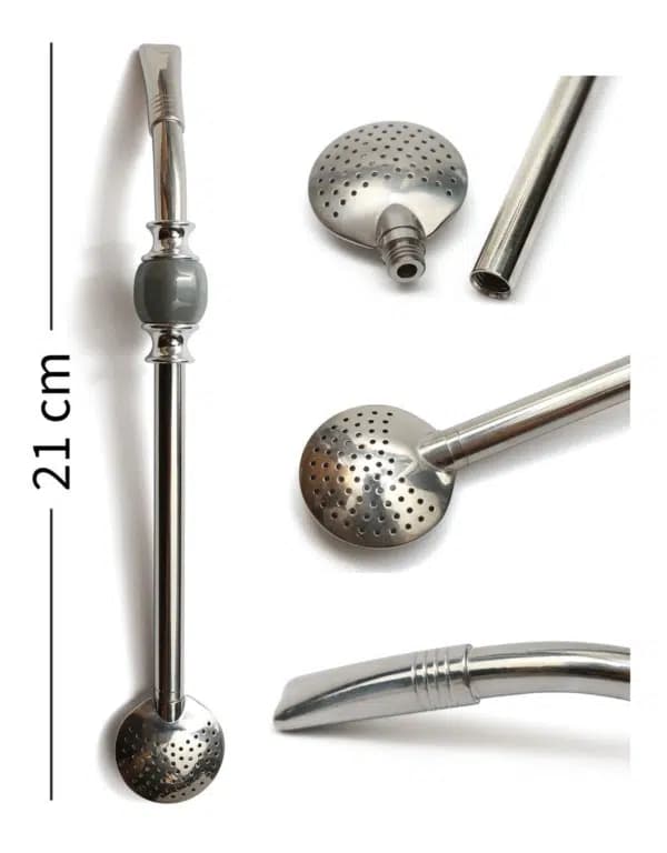 Bombilla Bomba - längd 21 cm (grå)