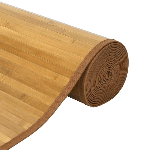 vidaXL Rektangulär matta, naturlig, 60x300 cm, bambu