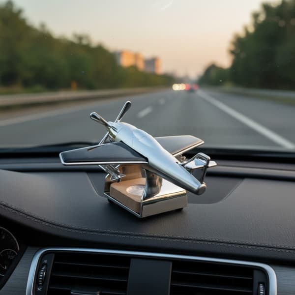 Bildoft SOLFLYGPLATS MED RÖRLIG PROPELLER Luftfräschare i cockpit