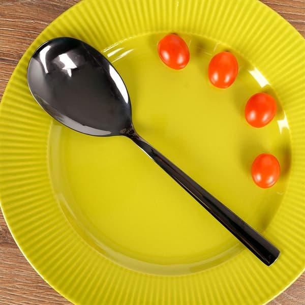 Sort stål salatske BLACK 25 cm