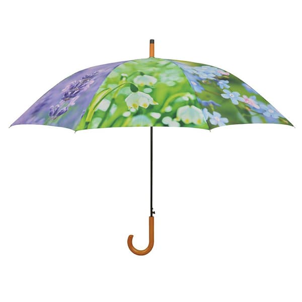 Paraply med blomsterprint 123,5 cm