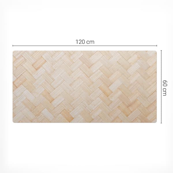 Halkfri vinyldekorativ matta bambufläta 120x60 cm