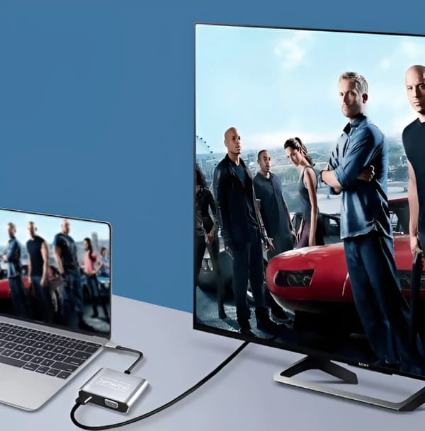 Adapterhubb USB-C 4-in-1 HDMI 4K VGA USB-sovitin