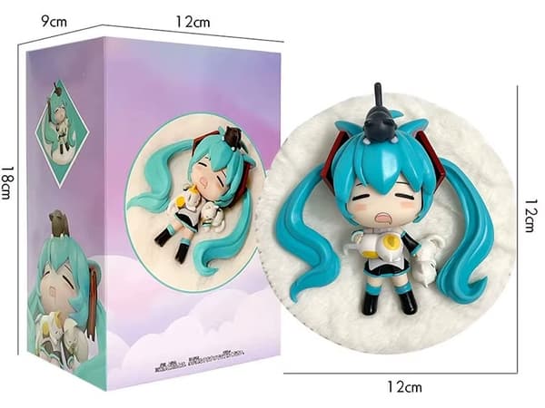 Animefigur Hatsune Miku Q-version Sovande figur Japansk samling (nr 11)