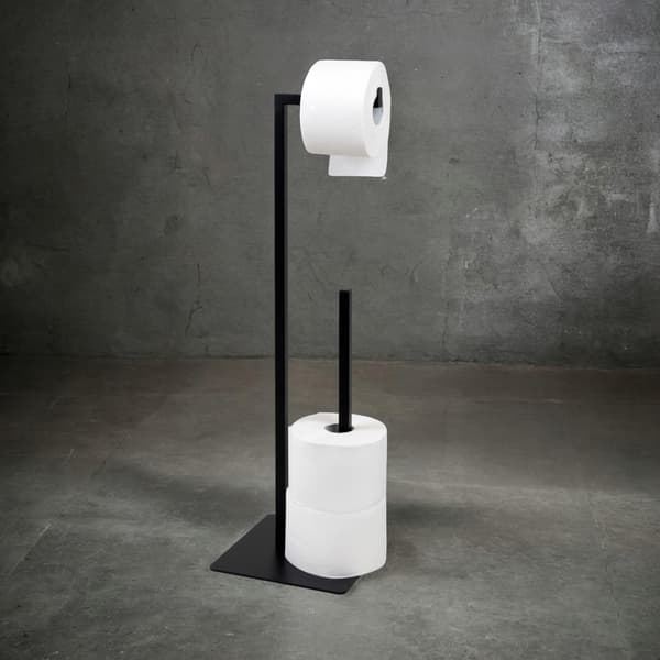 Loft Sort Metal Toiletpapirholder Amilly Sort 17,5x35x60