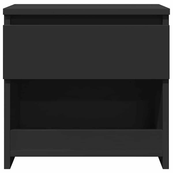 vidaXL sengebord sort 40x30x39 cm spånplade