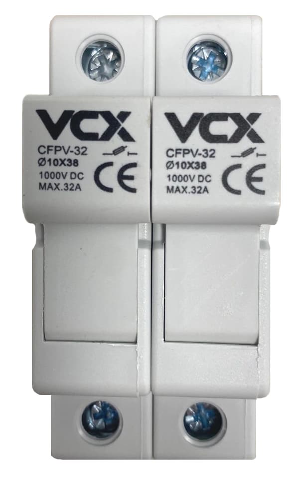 Lastfrånskiljare säkringsbas modulär DC 2P 1-32A 1000VDC 2 moduler