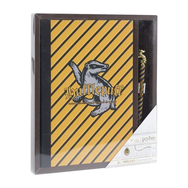 Hufflepuff Anteckningsbok och Penna Presentset