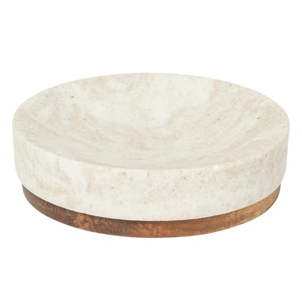 Beige Como tvålkopp till badrummet