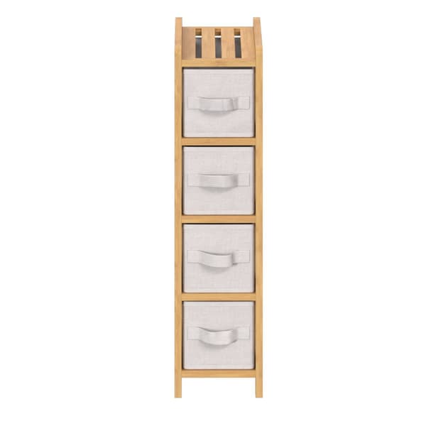 Badeværelseshylde med 4 kurve Tidy Box