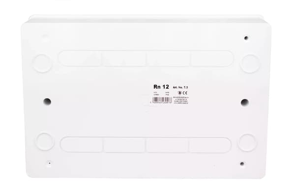 Elfordelingstavle til overflademontering 1x12 N+PE 12 ABS PC IP40 Hvid