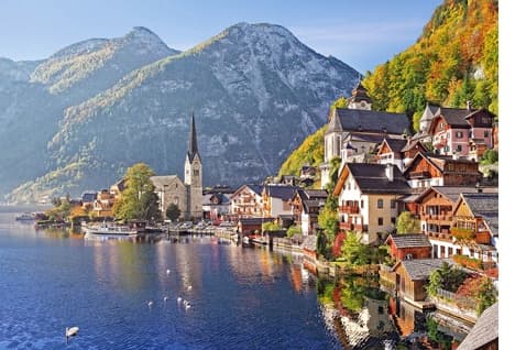 Pussel 500 bitar Hallstatt Österrike