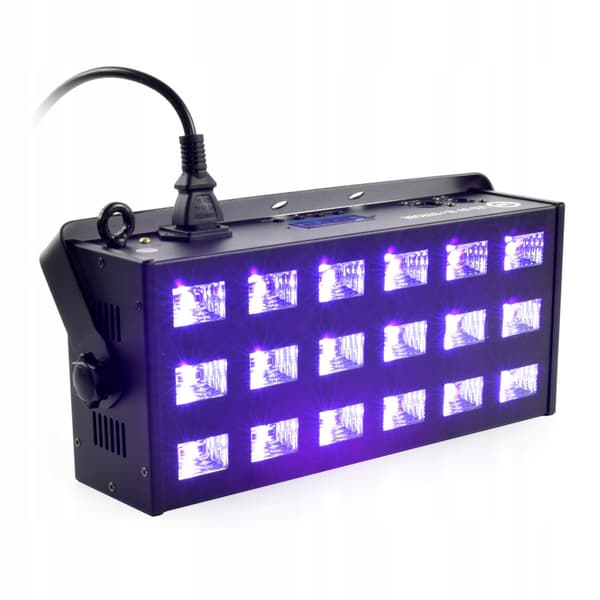LIGHT4ME LED UV 18x3W spotlight + DMX strobe