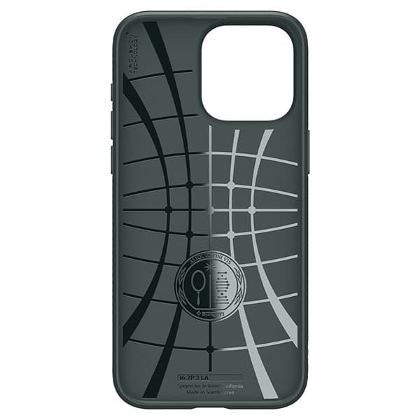 Spigen Liquid Air-cover til iPhone 15 Pro Max, grøn/abyssgrøn