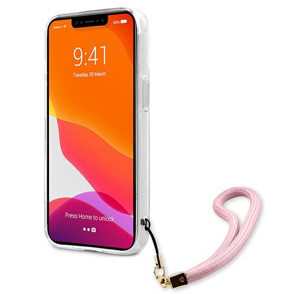Guess Camo Strap Collection iPhone 13-skal, rosa