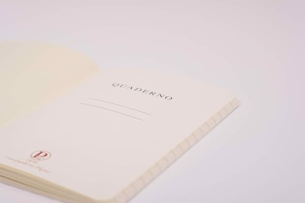 A5 notesbog med blå linje