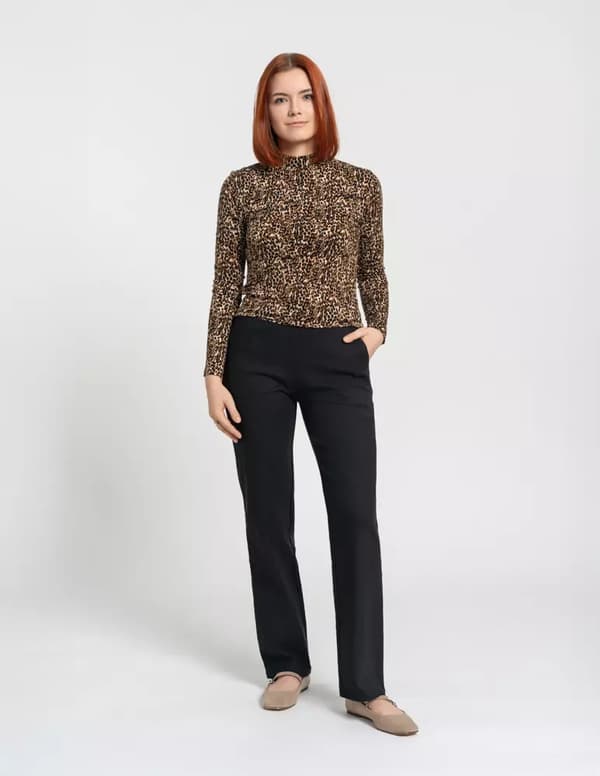 Damebukser Lige, Elastik, Komfortabel, Moderigtig, MORAJ XXL/3XL, SORT