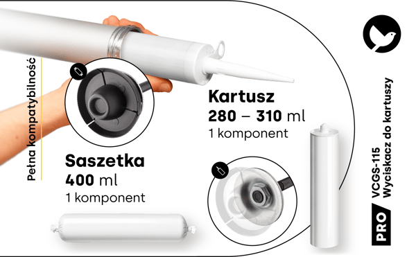 PRO 26:1 300-400 ml aluminiumsrørspresser til 4500N Verlinger-masser