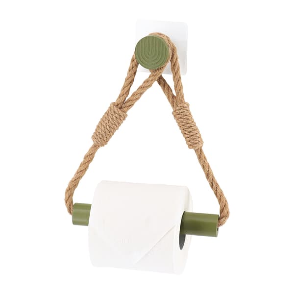 Grøn bøjle toiletpapirholder