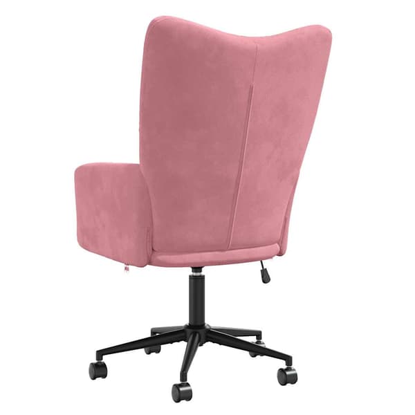vidaXL Fåtölj, rosa, klädd i sammet
