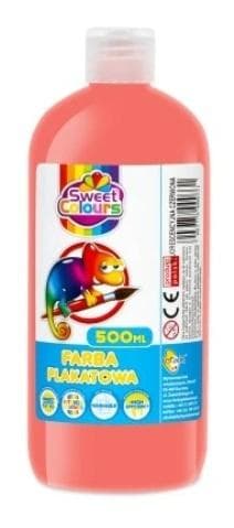 Fluorescerende plakatmaling 500ml rød