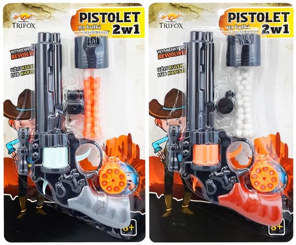 2-i-1 pistol til hætter og kuler MIX
