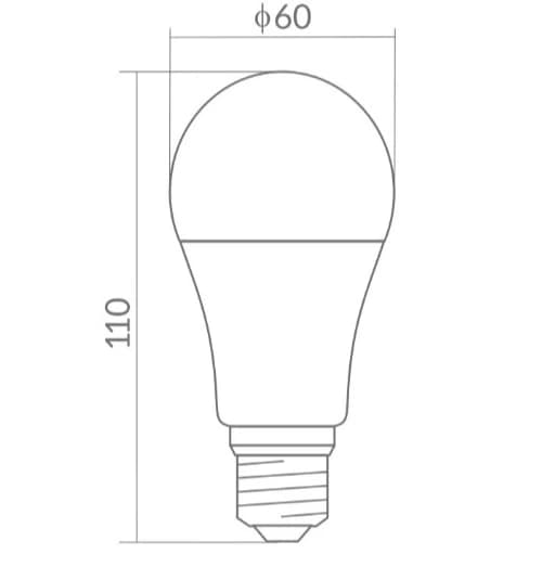LED-lamppu, suuri kierre, E27, 10 W, matala jännite, 24 V, lämmin valkoinen väri