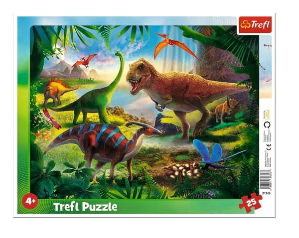 Kehyspalapeli 25 Dinosaurs TREFL