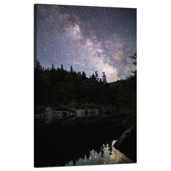Lærredstryk Rummet Stjernehimmel 50x80