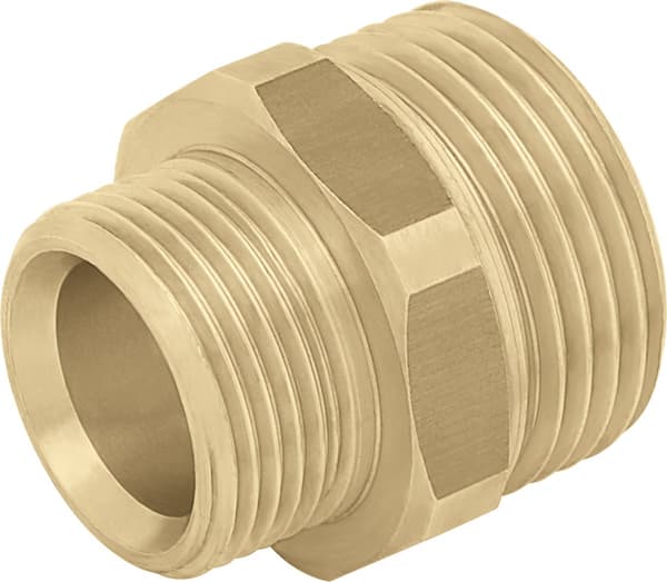 Messing reduktionskobling GZ - G3/4" x G1/2"