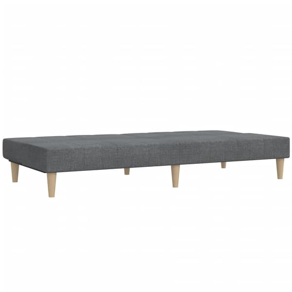 vidaXL 2-sits bäddsoffa, ljusgrå, klädd i tyg