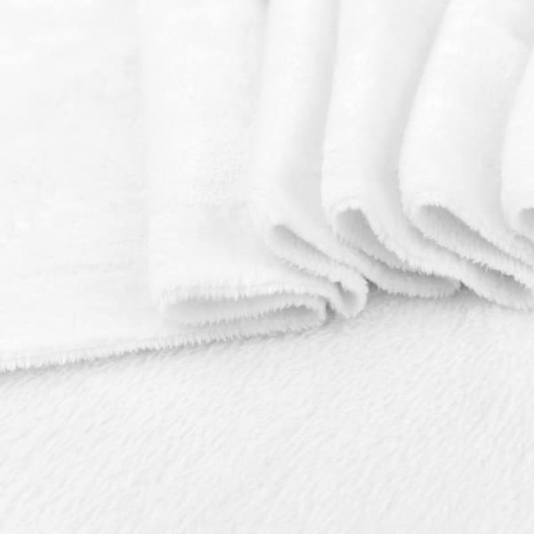 Minky fleece hvid
