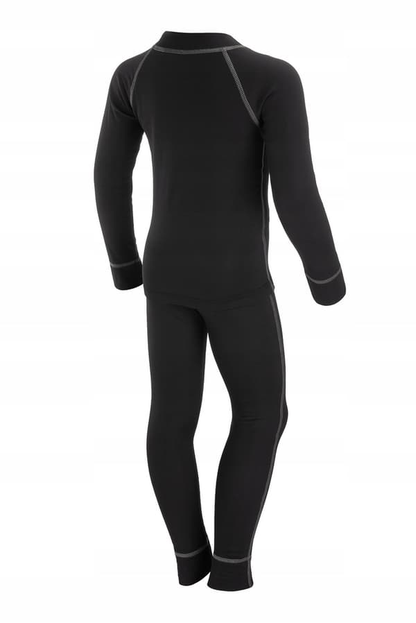 THERMOACTIVE underkläder 152 för barn, svart set WARM PL för sport
