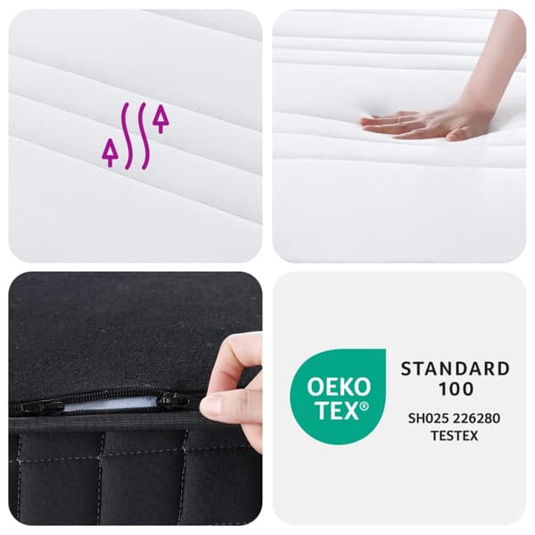 vidaXL Bonnell springmadras, medium fasthed, 80x200 cm