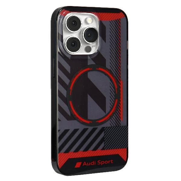 Audi IML Sport MagSafe -kotelo iPhone 13 Pro Maxille, musta