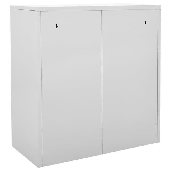 vidaXL Låsbart skåp grågrönt 90x45x92,5 cm stål