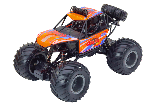 Fjärrstyrd terrängbil RC 1:8 stötdämpare orange